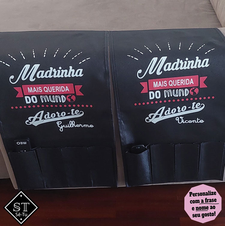 Embroidered Remote Control Holder Let's Write a Movie Together